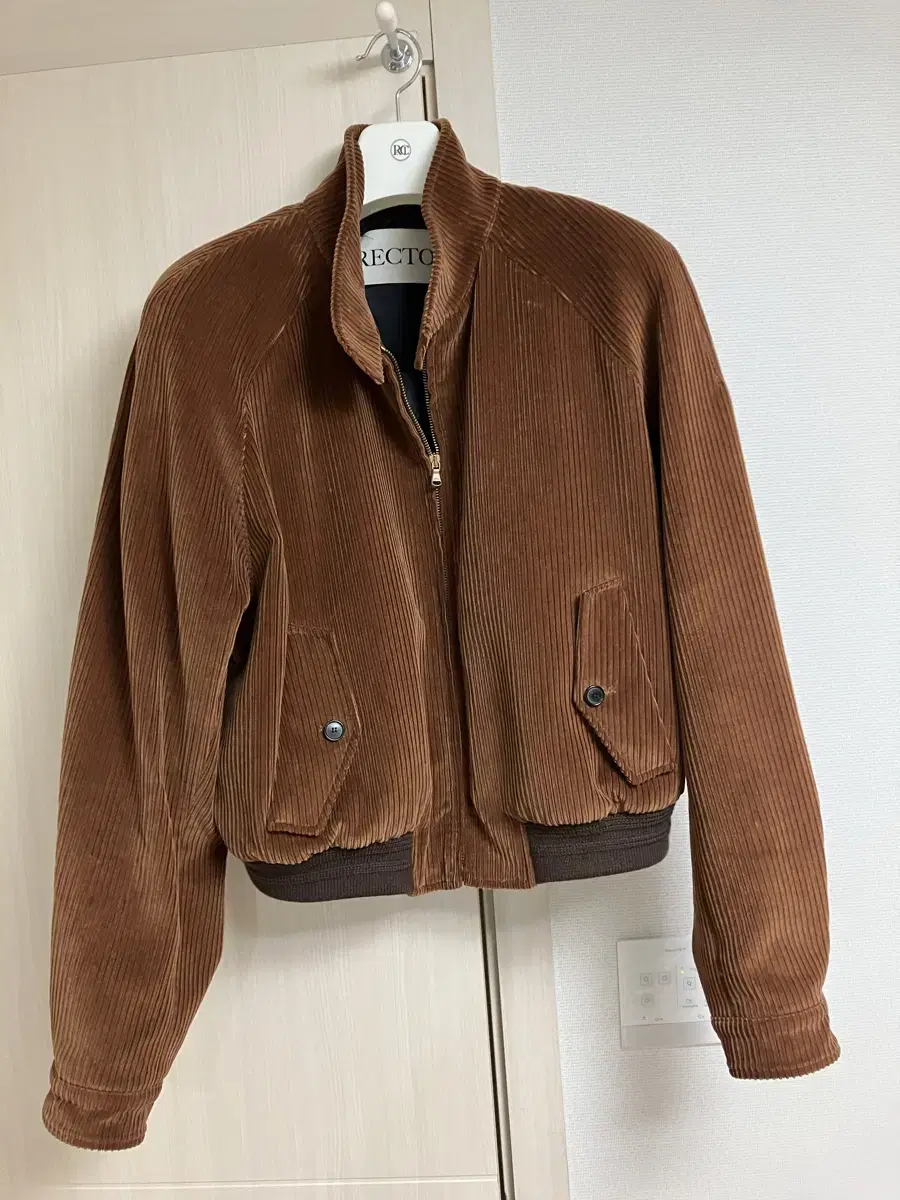 RECTO | 렉토 Recto Epaulet Lambs Leather Dark Brown S on